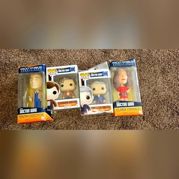Bundle 4 funko bobbleheads Doctor Who Pop vinyl & star wars puzzle jigsaw pop - Picture 1 of 2